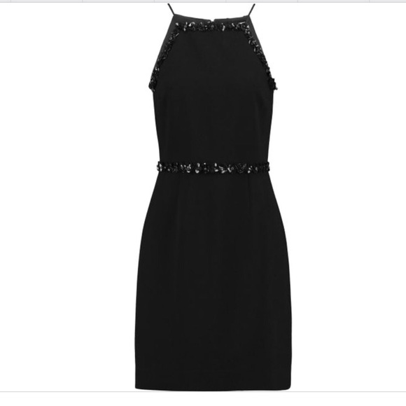 NWOT Tory Burch Embellished Crepe Cocktail Dress - Picture 2 of 4